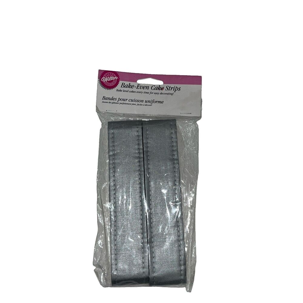 Vintage 1987 Wilton Bake Even Cake Strips Set of 2